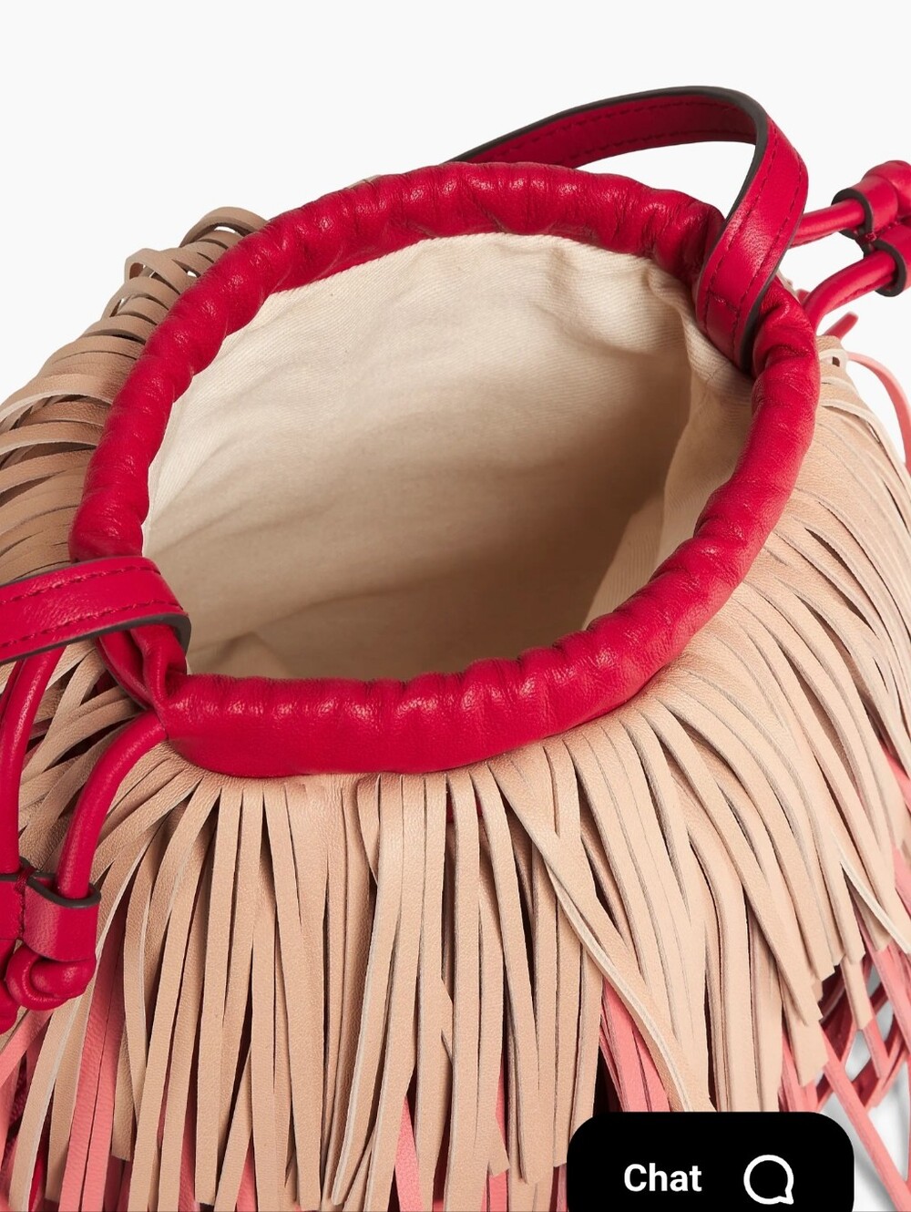 Zimmermann Unique Purse Coral Pink Fringe Crossbody Bag - Picture 4 of 16